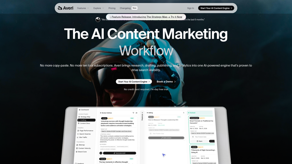 Averi: The AI Content Engine for Startups