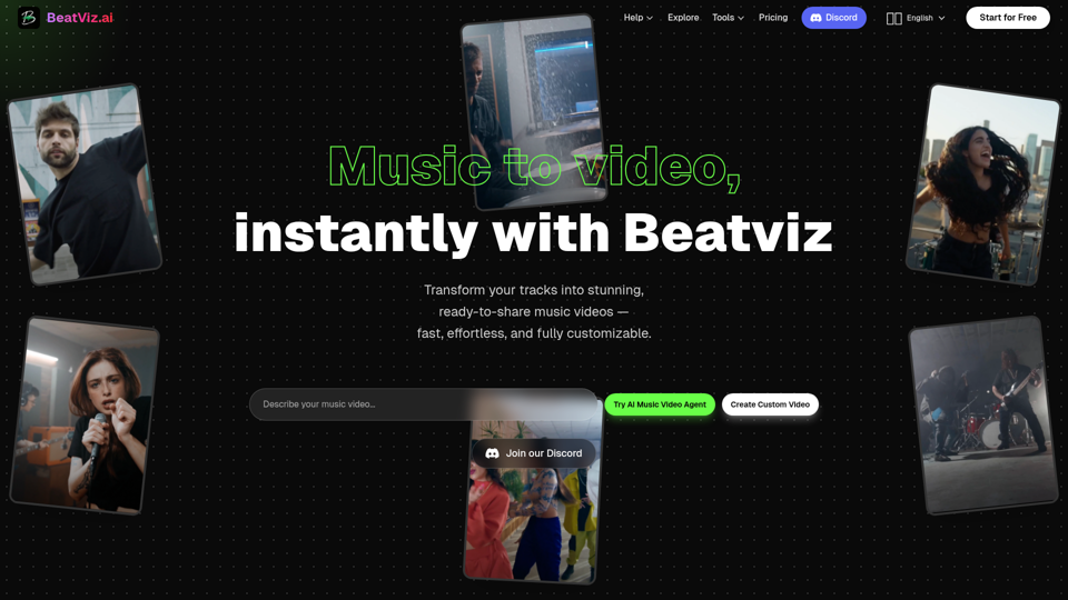 BeatViz | 面向音乐人的 AI 音乐视频生成器