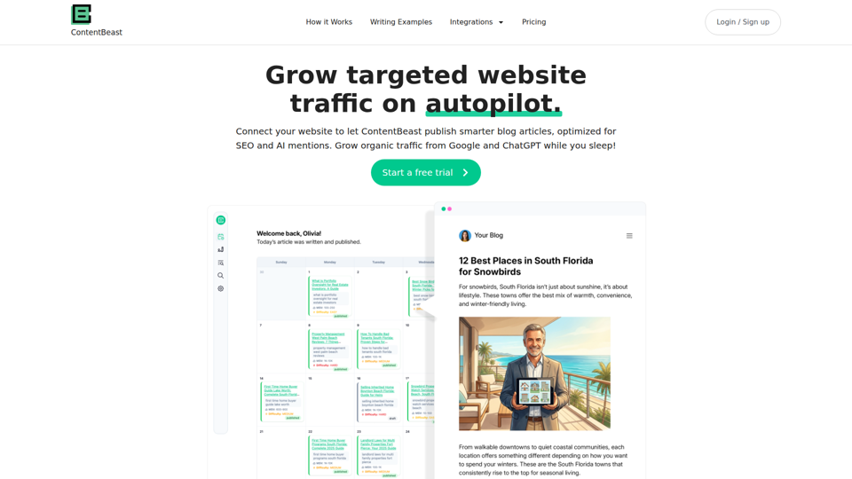 Automatisierter Blog-Autor — ContentBeast
