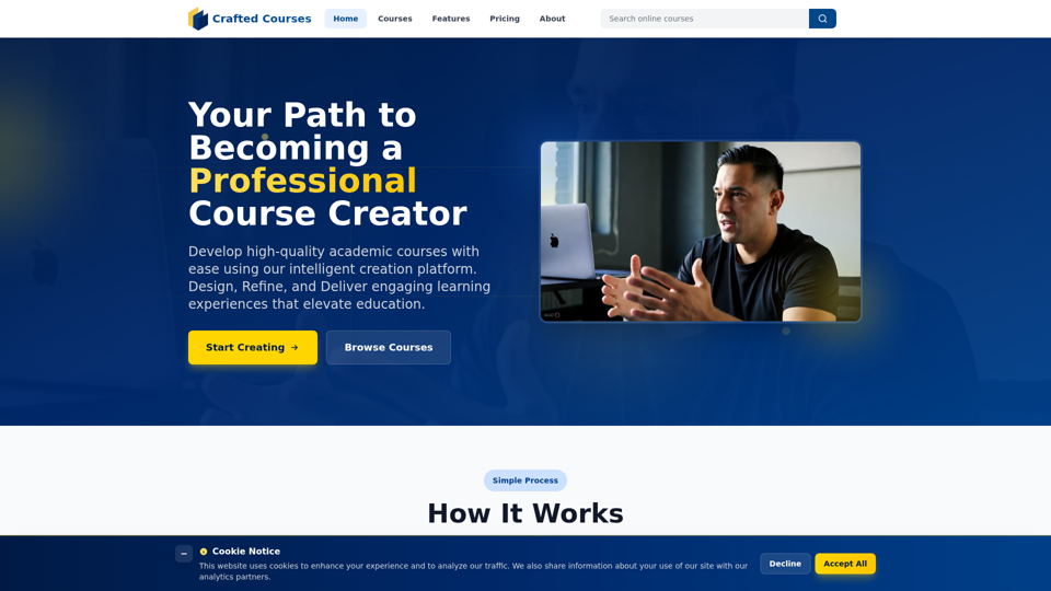 SparklingPeach - Creador profesional de cursos