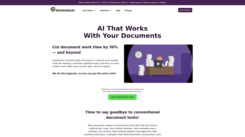 docAnalyzer | AI that works with your documents