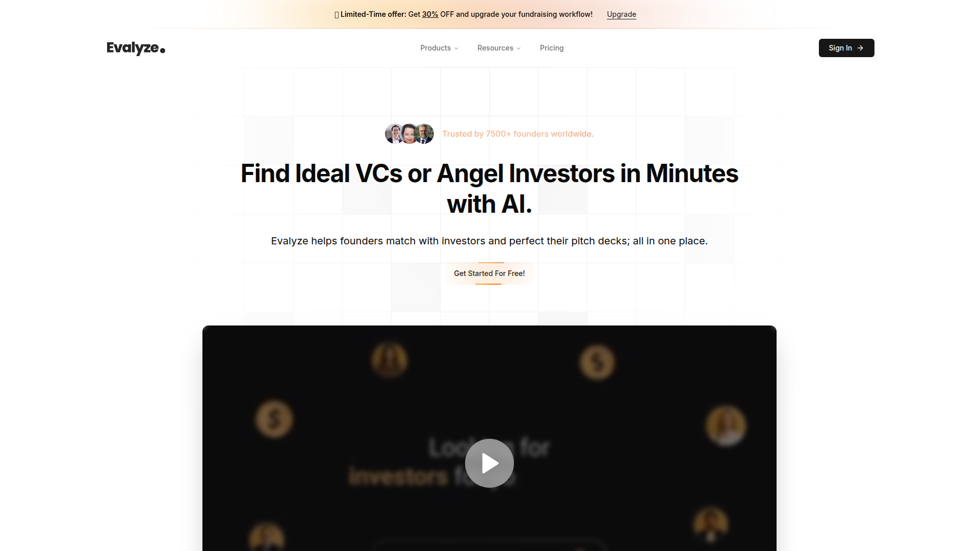 Evalyze: AI Investor Matching + Pitch Deck Analysis
