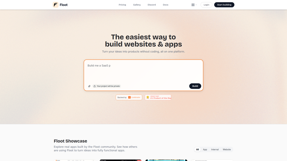 Floot - The easiest way to build websites & apps