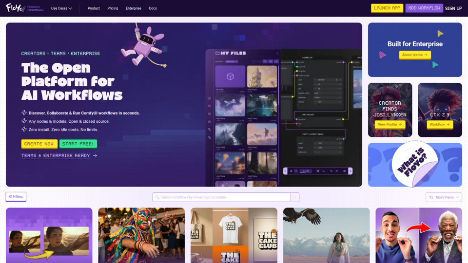 Volle ComfyUI-Leistung, null Einrichtungsaufwand