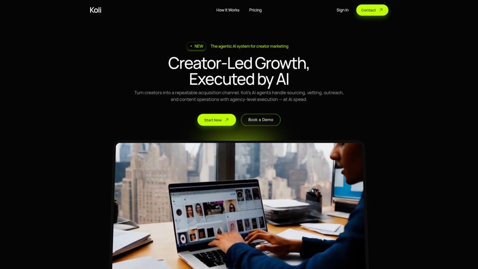 Koli – 1st Agentic System for Creator Marketing | Creator-Led Growth, Executed by AI