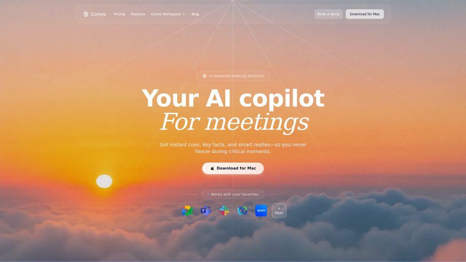 Convo | The #1 Real-Time AI Meeting Assistant