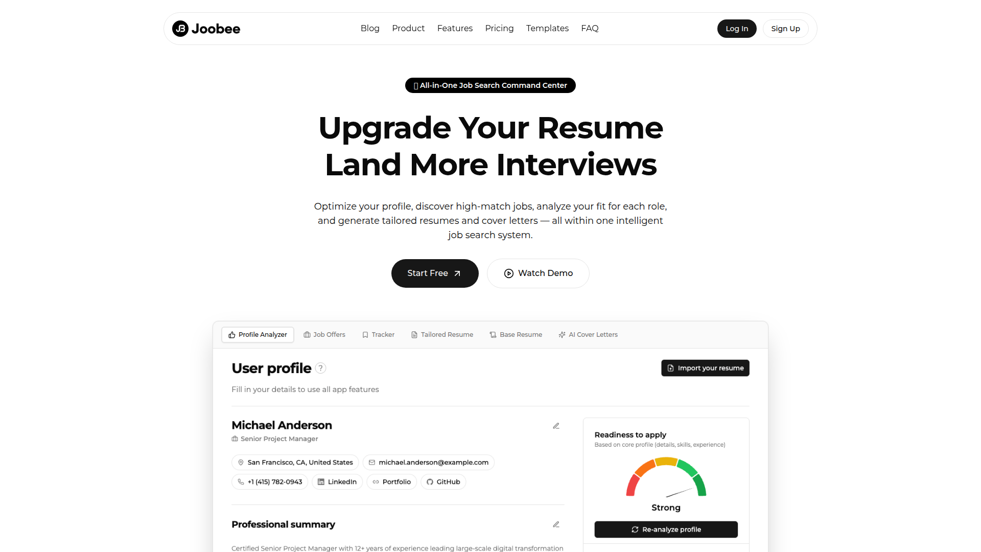 Joobee — KI-Bewerbungstracker & ATS-Lebenslauf-Optimierer