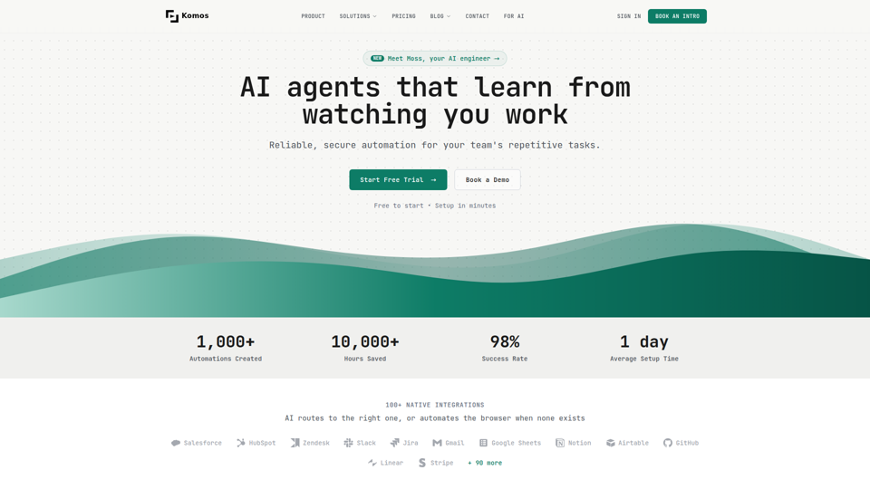 Komos – AI That Runs Your Repetitive Work