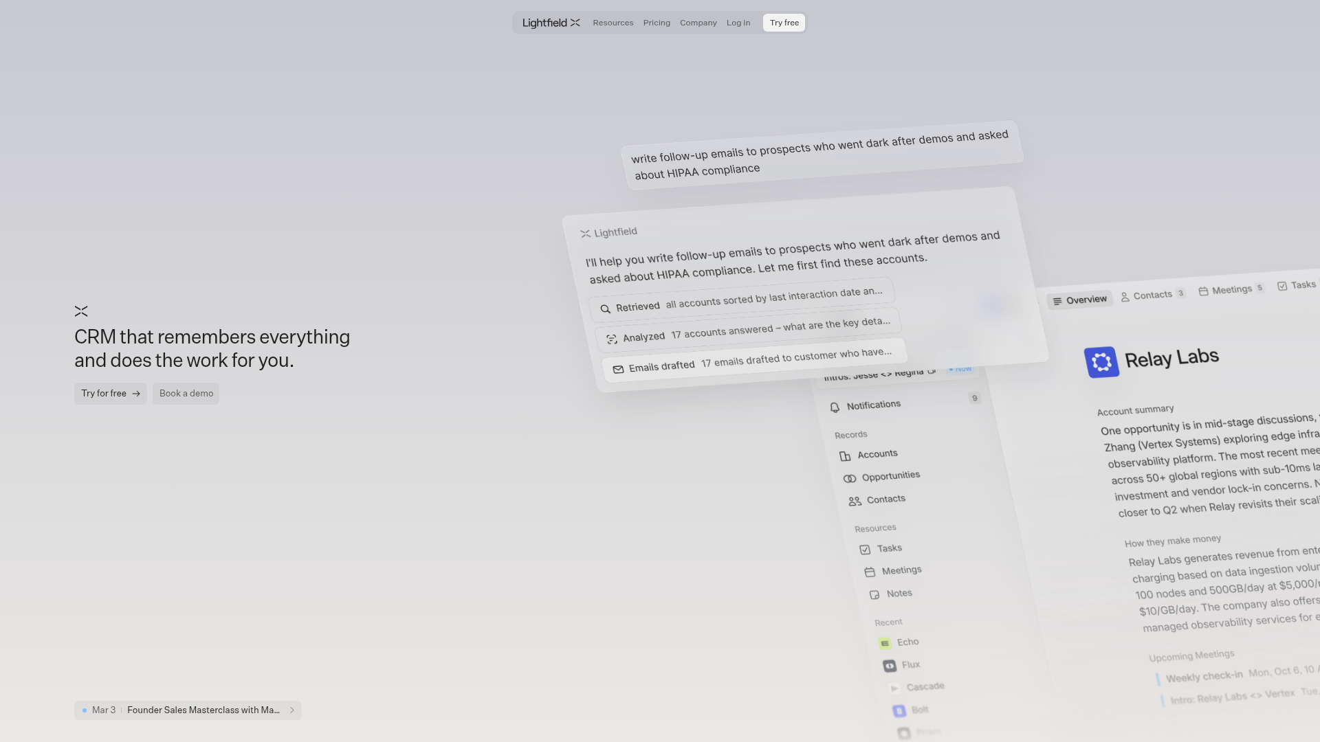 Lightfield | KI-natives CRM