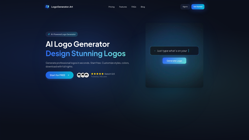 AI Logo Generator - Create Stunning Logos in Seconds