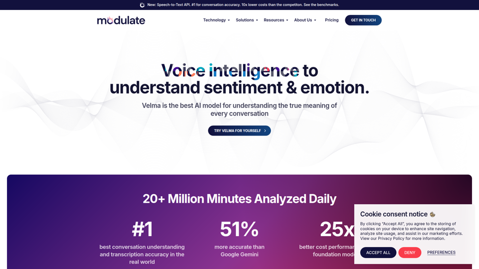 Modulate | Frontier-Sprach-KI-Unternehmen