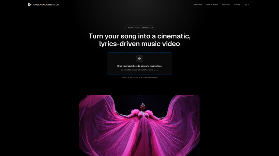 Music Video Generator - AI-Powered Cinematic Music Videos