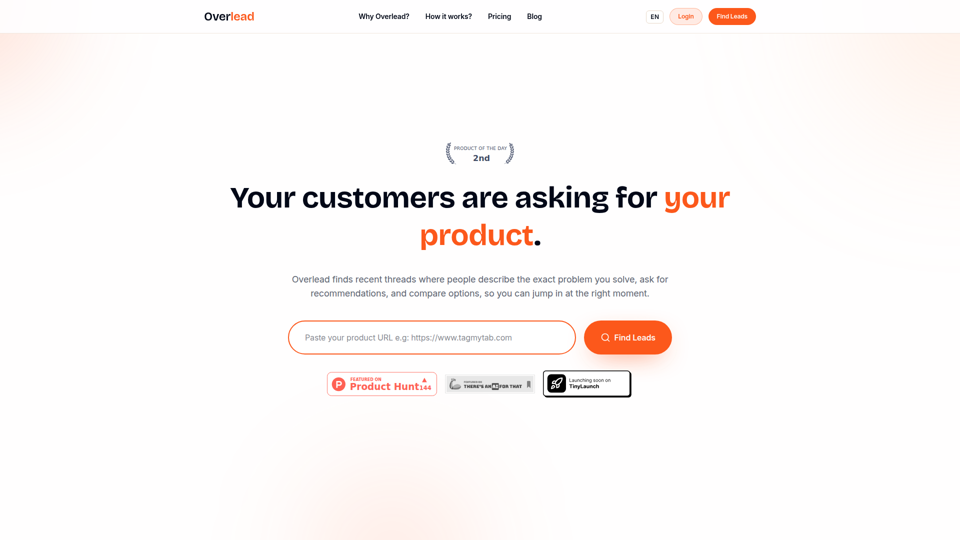 Find High-Intent Leads from Reddit Conversations | Overlead