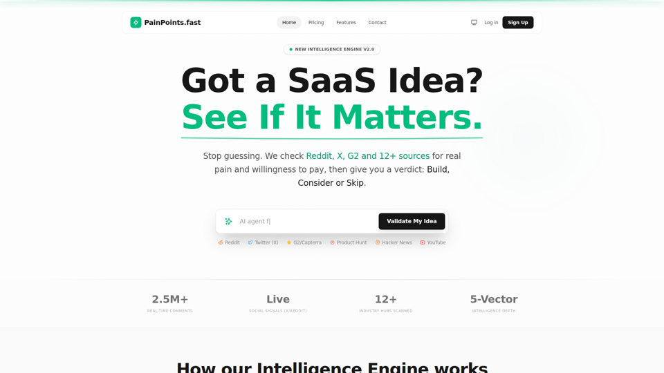 PainPoints.fast - Validate Your SaaS Idea with Real Pain Points