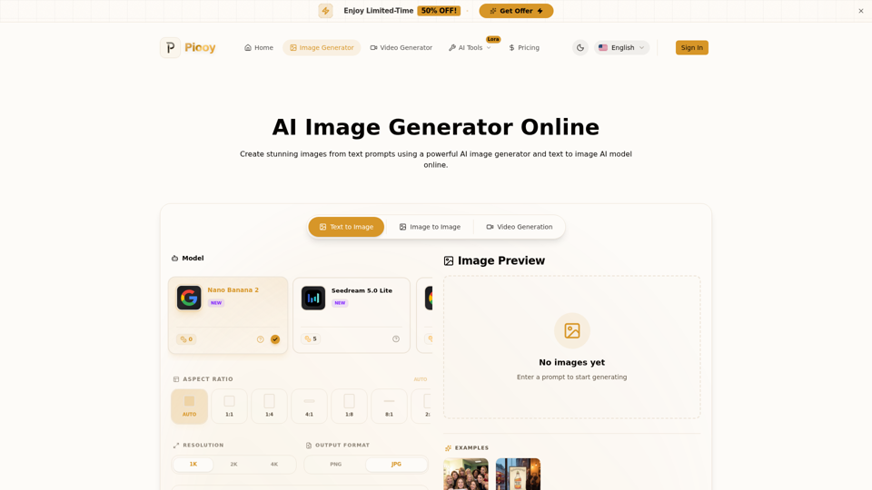 Generador de imágenes con IA, generador de arte con IA de texto a imagen en línea | Nano Banana Pro