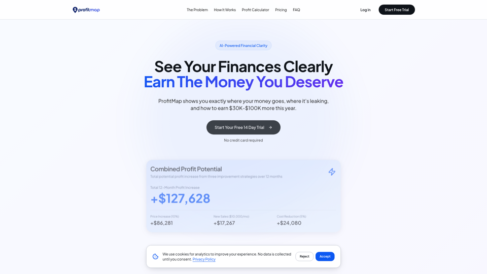 ProfitMap – Verstehen Sie Ihre Finanzen, steigern Sie Ihren Gewinn