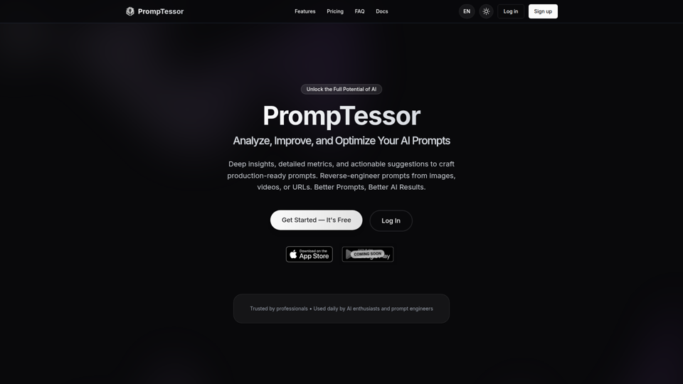 PrompTessor – KI-Prompt-Analyse und -Optimierung