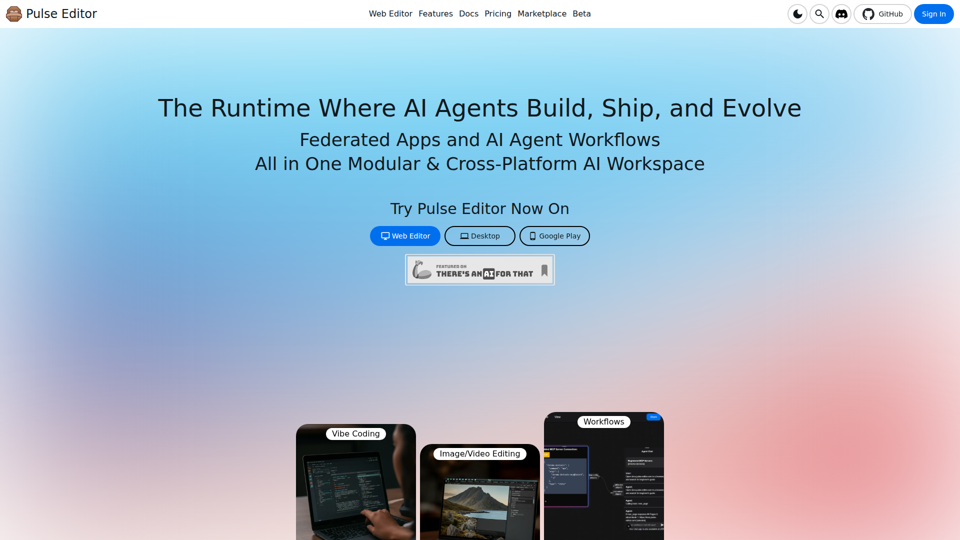 Pulse Editor — Die Laufzeitumgebung, in der KI-Agenten entwickeln, ausliefern und sich weiterentwickeln