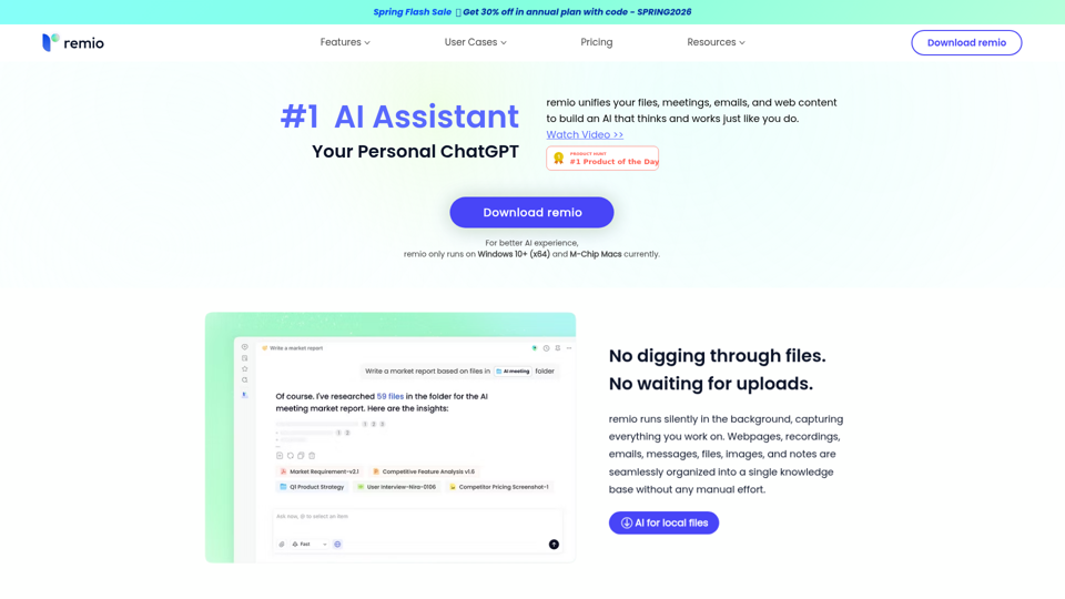 remio | AI Assistant Powered by Your Experience