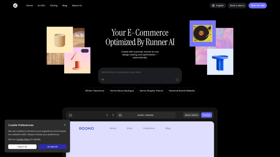 Your E-Commerce Built By Runner AI | Runner AI