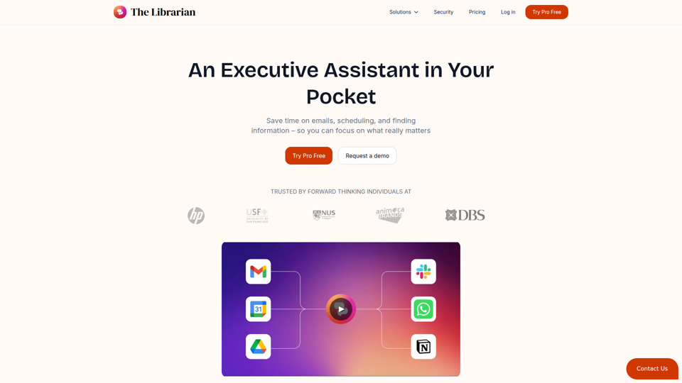The Librarian - Supercharge your day with your own AI personal assistant