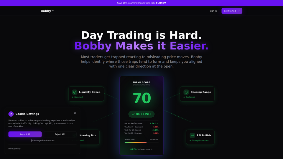 Bobby™ | Amerikas Nr. 1 Marktmanipulations-Tracker für Trader