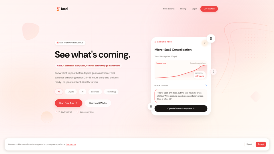 Farol — Sehen Sie, was auf Sie zukommt