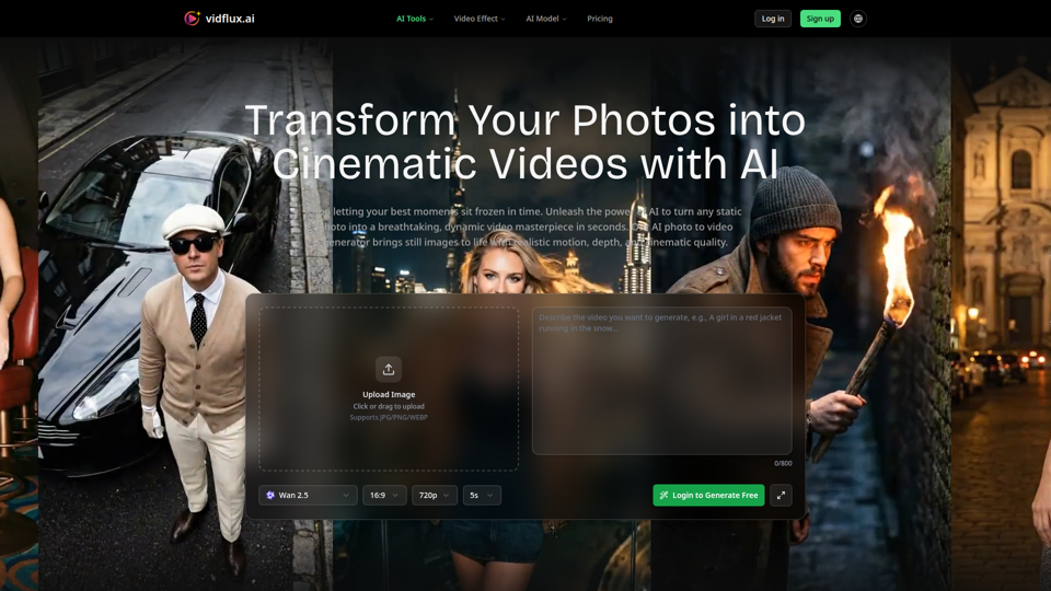 KI-Foto-zu-Video-Generator 2026 | Erstellen Sie kinoreife Videos