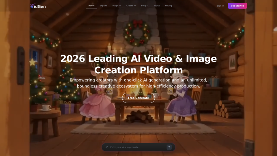 KI-Bild- und Videobeschreiber – Unbegrenztes KI-Modell – VidGen