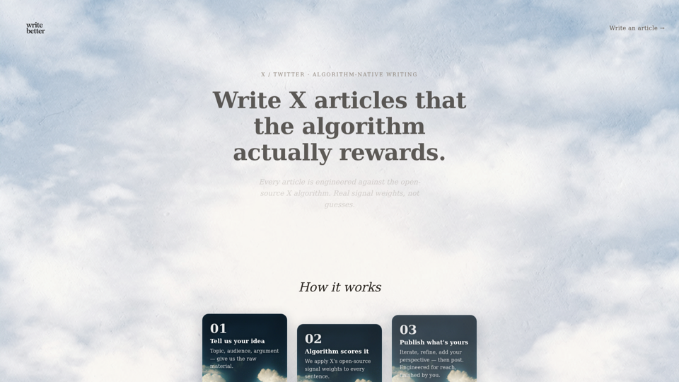 Bessere Artikel schreiben — X Artikel, die der Algorithmus belohnt