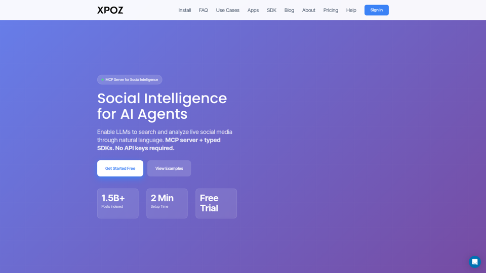 Xpoz – Verbinden Sie Ihre KI-Agenten mit sozialen Medien