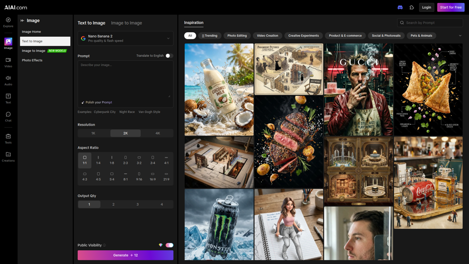Free Ai Image Generator from Text: Text to Image Creator | AIAI.com