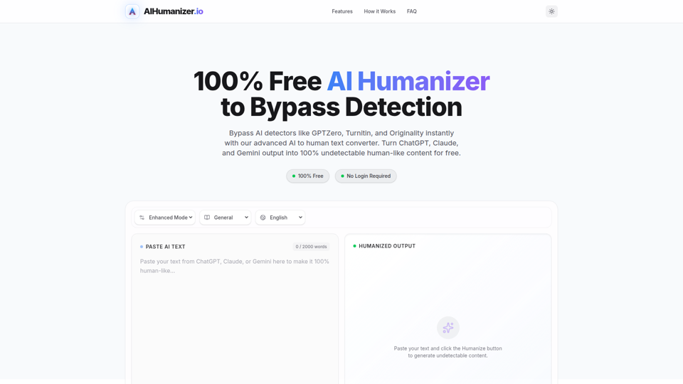 AI Humanizer: Best Free Tool to Humanize AI Text
