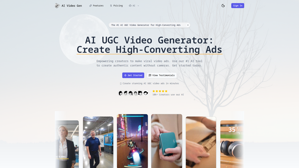 Generador de videos UGC con IA: crea contenido y haz anuncios