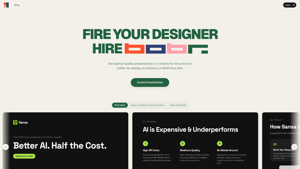 Bobr AI - Create presentations in seconds