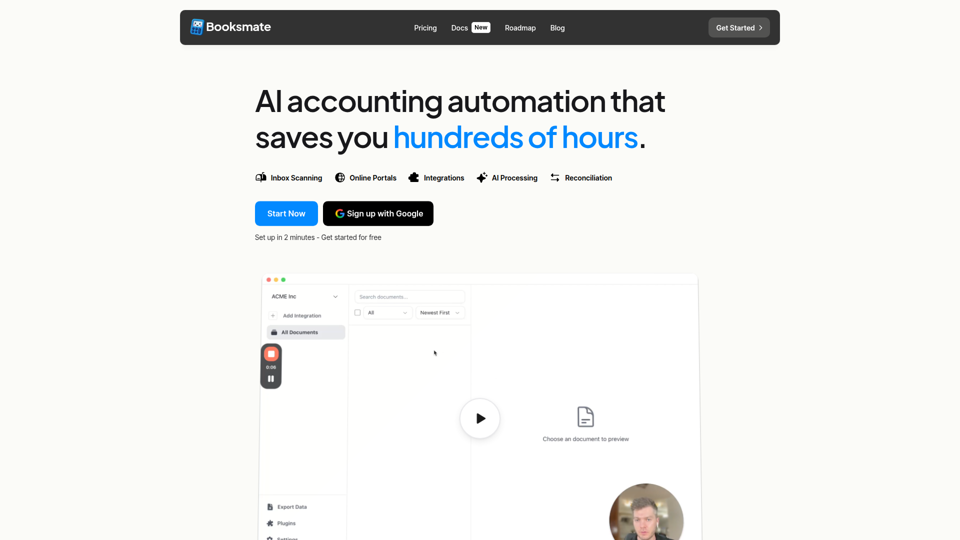 Booksmate – Automatisierte Rechnungsdownloads