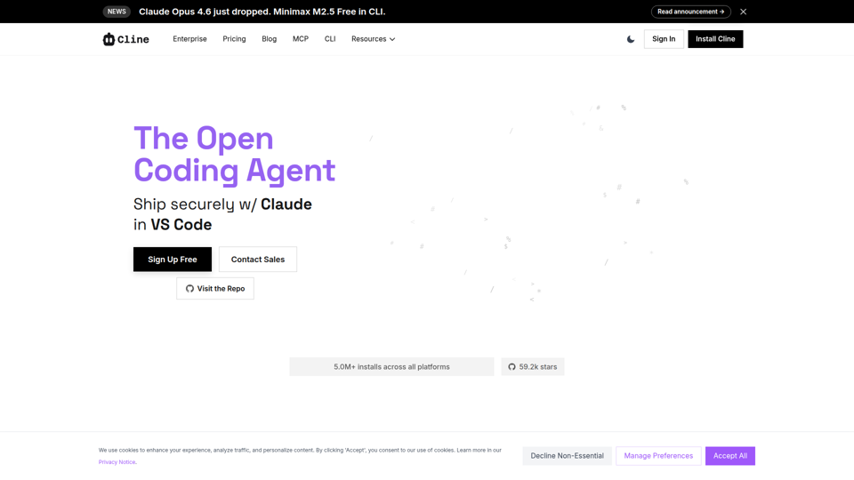 Cline - AI 编码、开源且不妥协