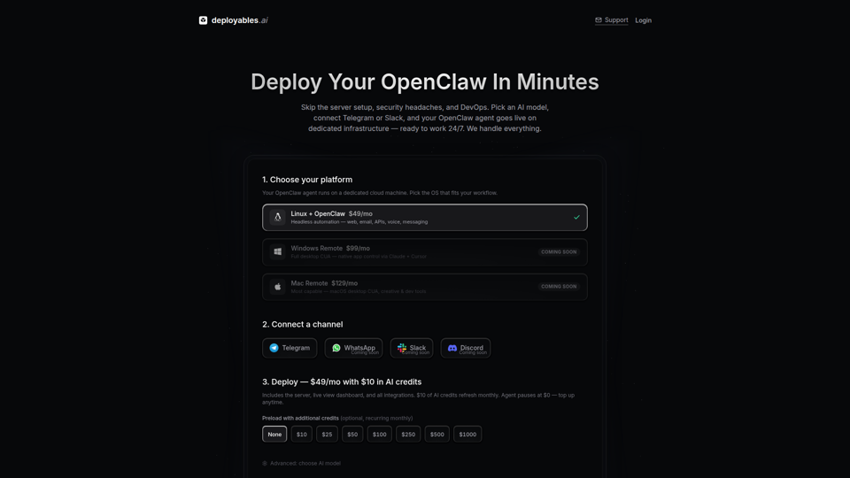 Deployables — Hire Your Next Employee in 2 Minutes