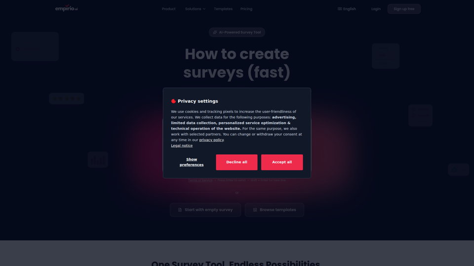 借助 AI 轻松创建在线调查 | 免费问卷制作工具