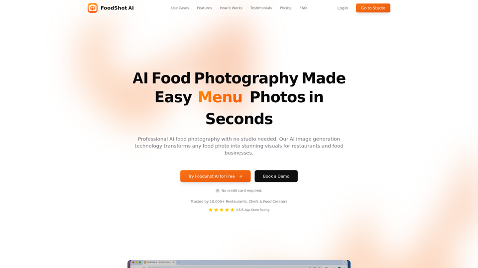 AI Food Photo Editor - FoodShot AI | Transform Food Photos in Seconds