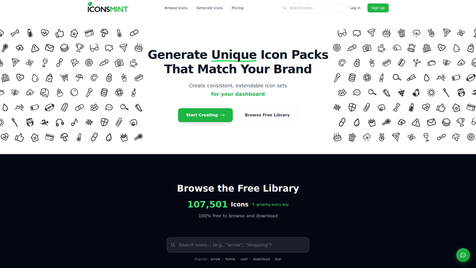IconsMint - Generate Consistent Icon Packs with AI
