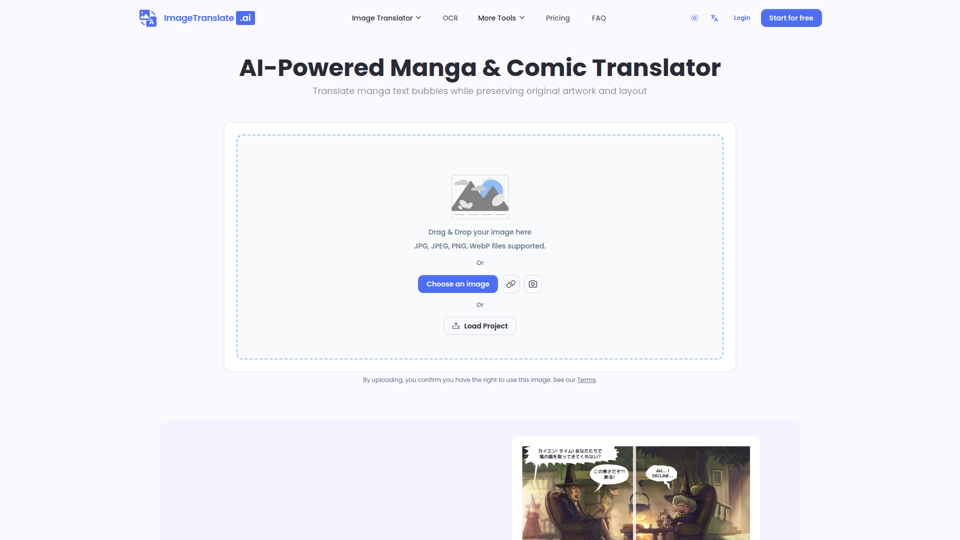 KI-Manga-Übersetzer – Manga & Comics online übersetzen – ImageTranslate.AI