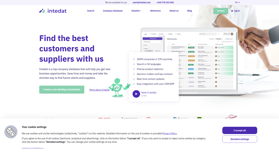 Intedat | Plataforma de IA para ventas, prospección, leads, salida al mercado y abastecimiento