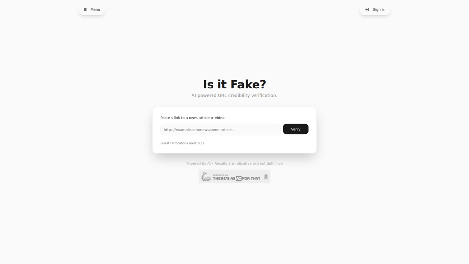 是假的吗？- URL 可信度检查器