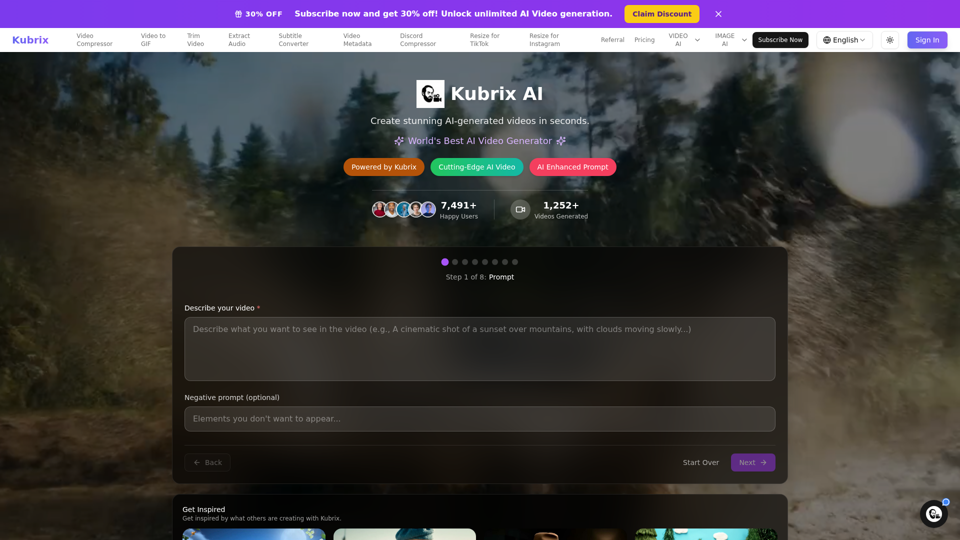 Kubrix - The Future of AI Video Generation