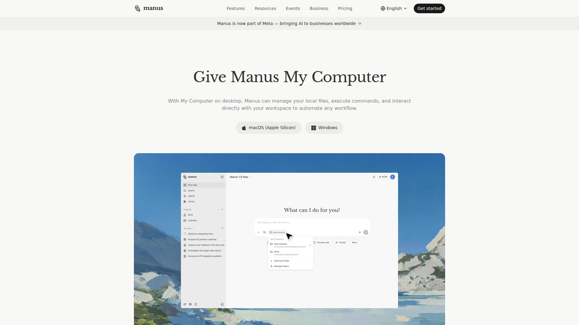 Download desktop app - Manus