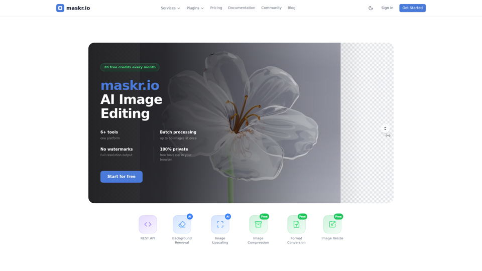 maskr.io — Image Processing Ecosystem