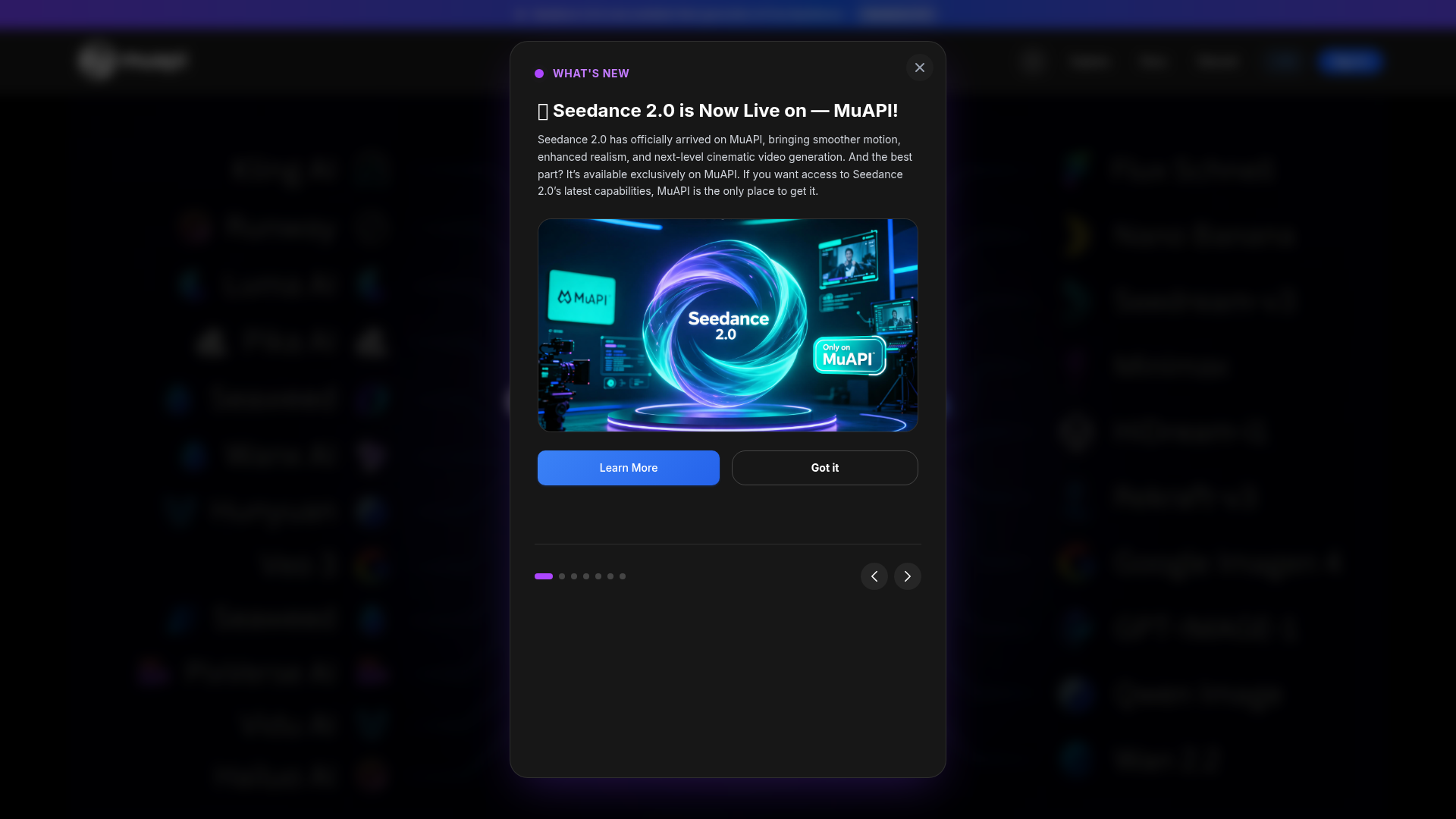 Muapi | AI 图像与视频 API 平台