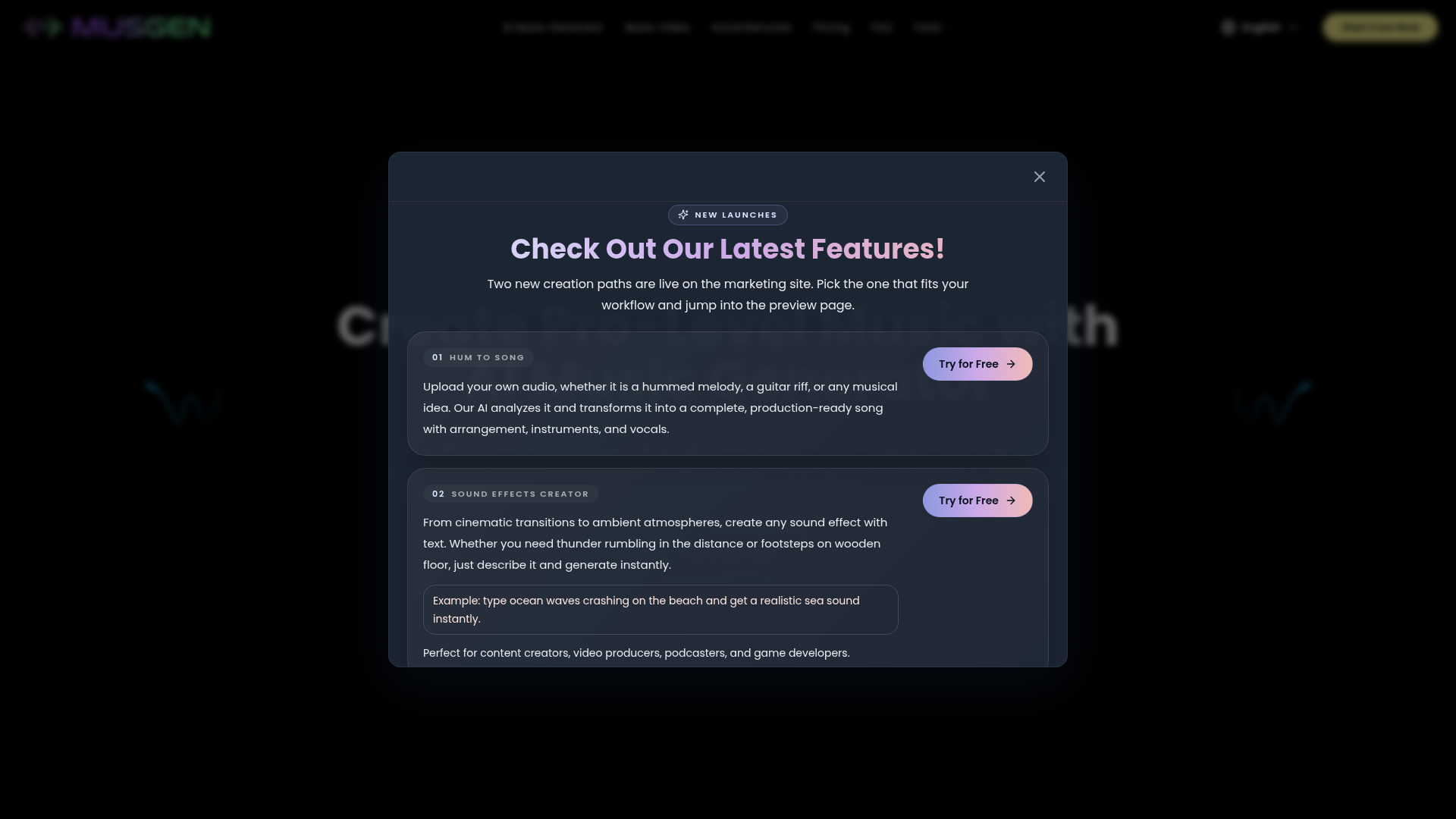 AI 音乐生成器:通过文本和歌词创作歌曲 | 免费 MusGen
