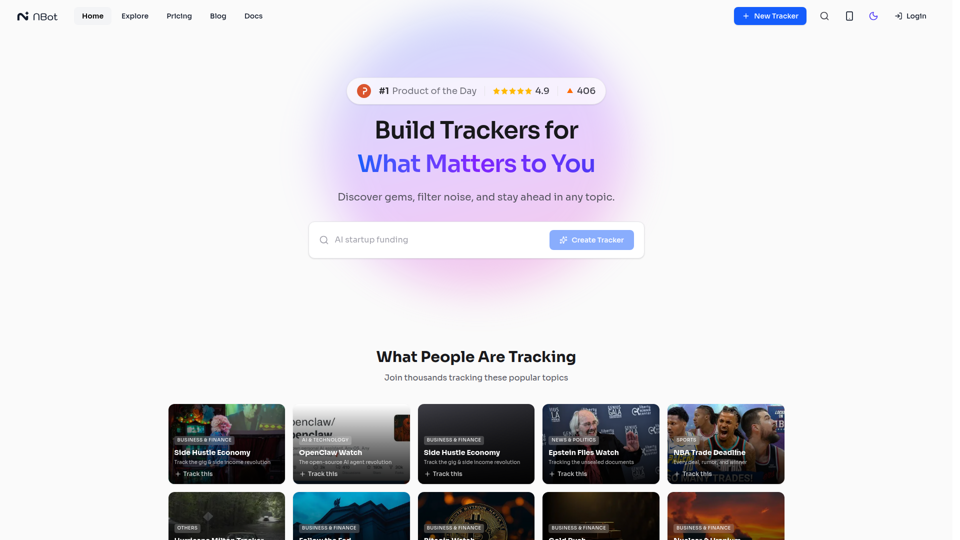nbot.ai - Build AI Trackers for What Matters to You